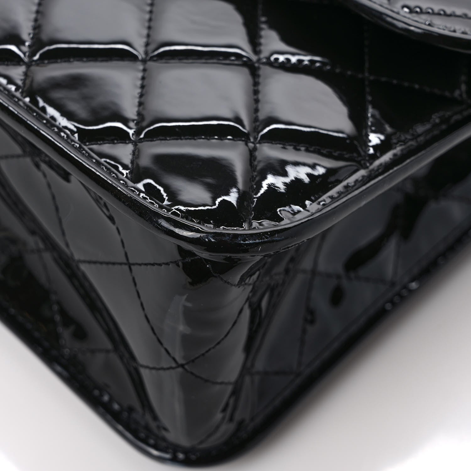 Chanel Patent Quilted Large School Memory Top Handle Flap Black 10 of 10