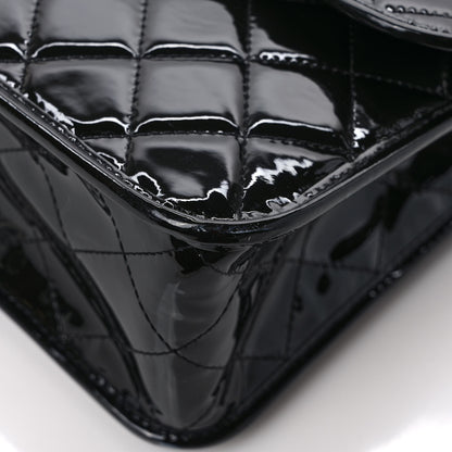 Chanel Patent Quilted Large School Memory Top Handle Flap Black 10 of 10