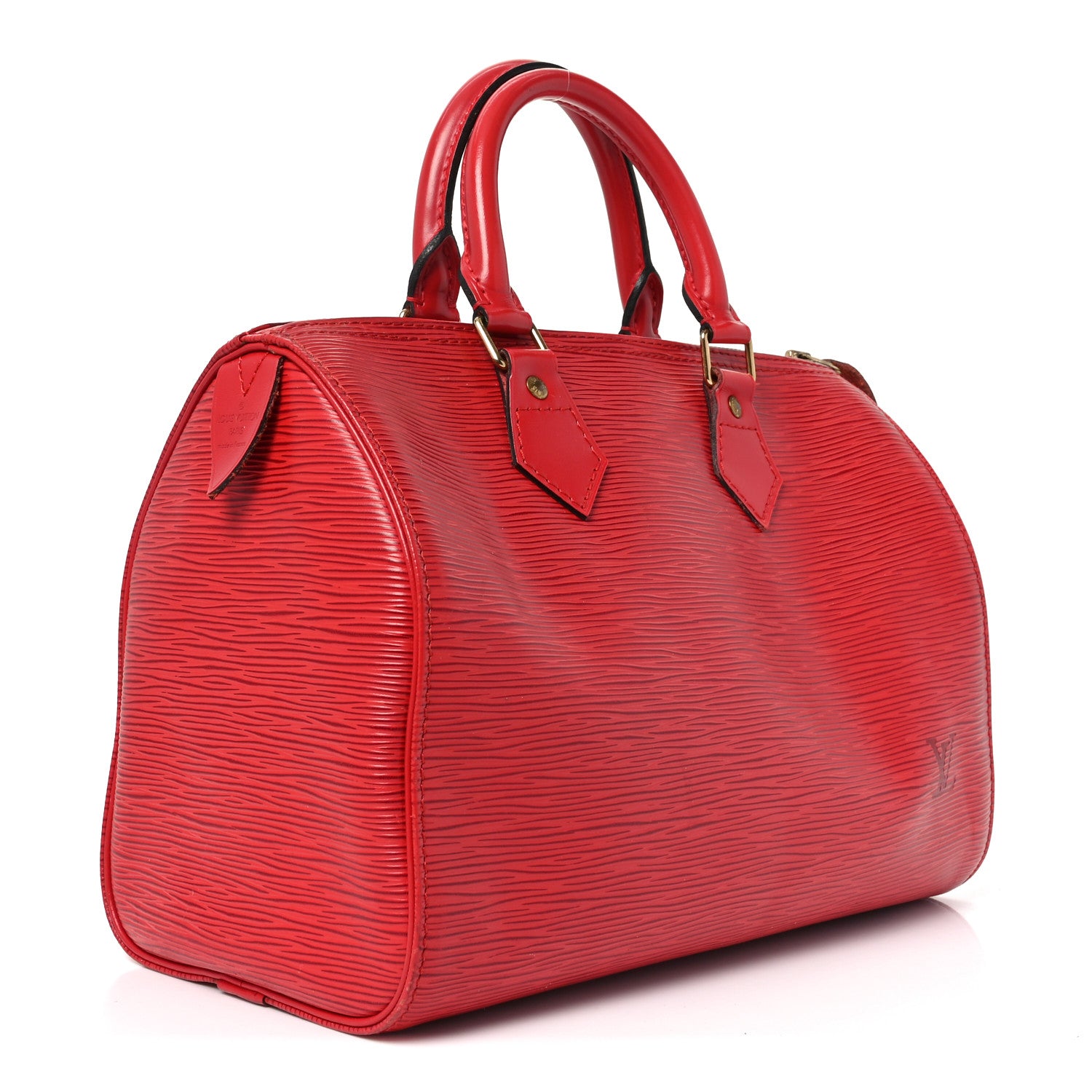 Louis Vuitton Epi Speedy 25 Castillan Red 3 of 10