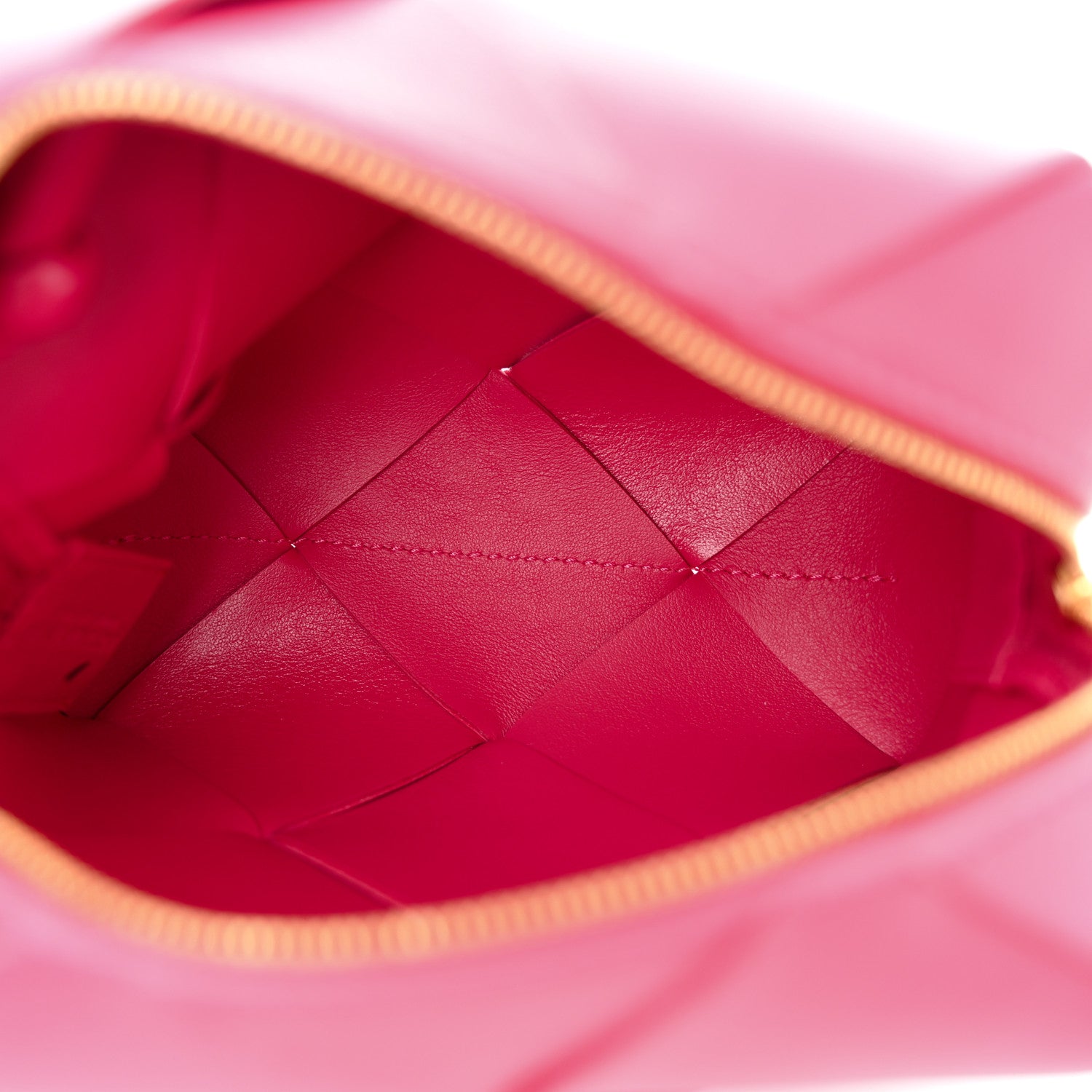 Bottega Veneta Lambskin Maxi Intrecciato Mini Cassette Camera Bag Cranberry 5 of 9