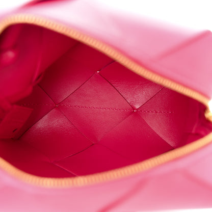 Bottega Veneta Lambskin Maxi Intrecciato Mini Cassette Camera Bag Cranberry 5 of 9