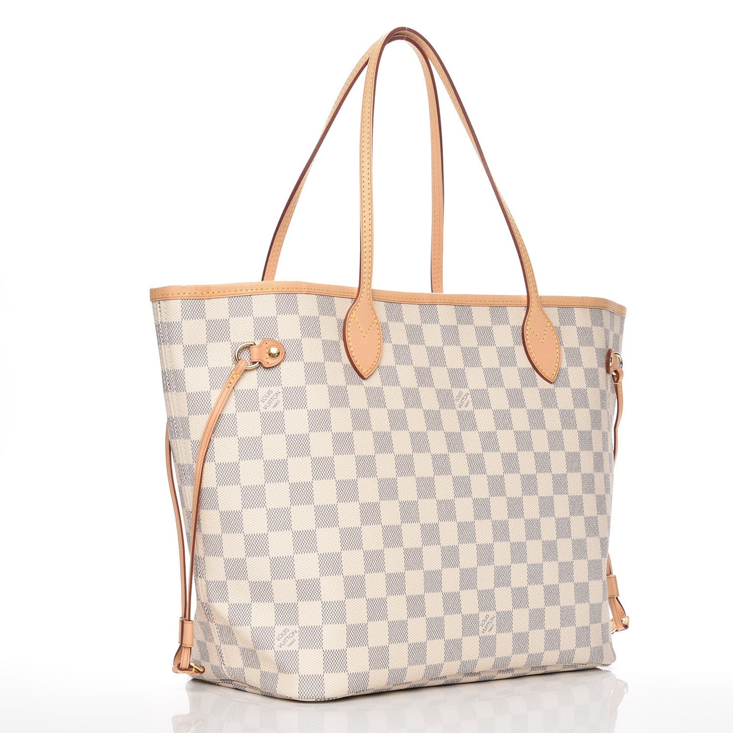 Damier Azur Neo Neverfull MM Rose Ballerine