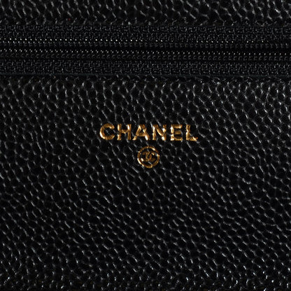 Chanel Caviar Quilted Wallet On Chain WOC Black 7 of 9