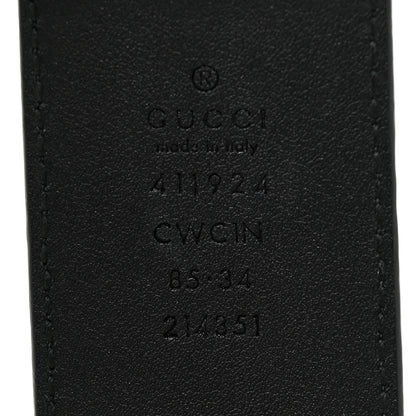 Gucci Guccissima Signature Interlocking G 40mm Belt 85 34 Black 3 of 6