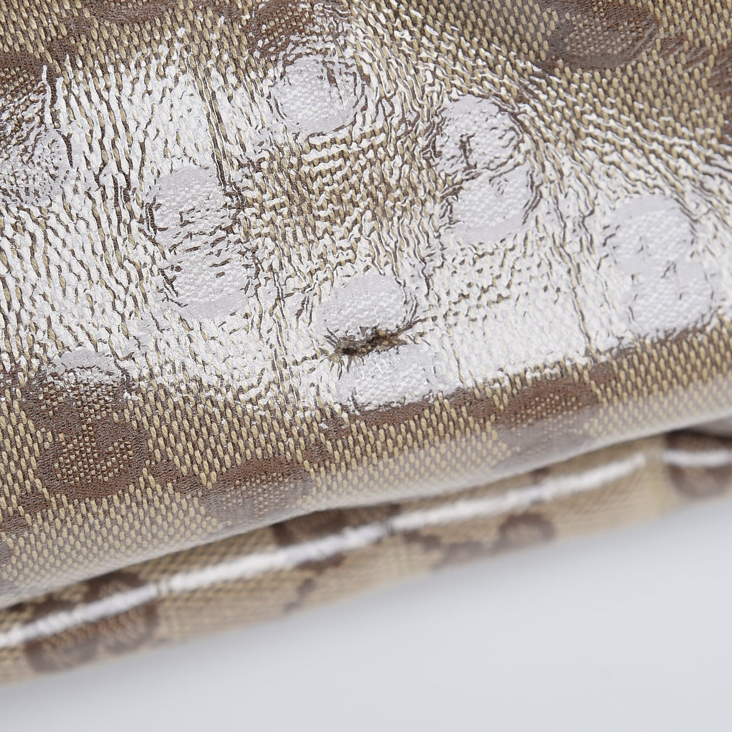 Crystal Monogram Medium Abbey Shoulder Bag Dark Brown