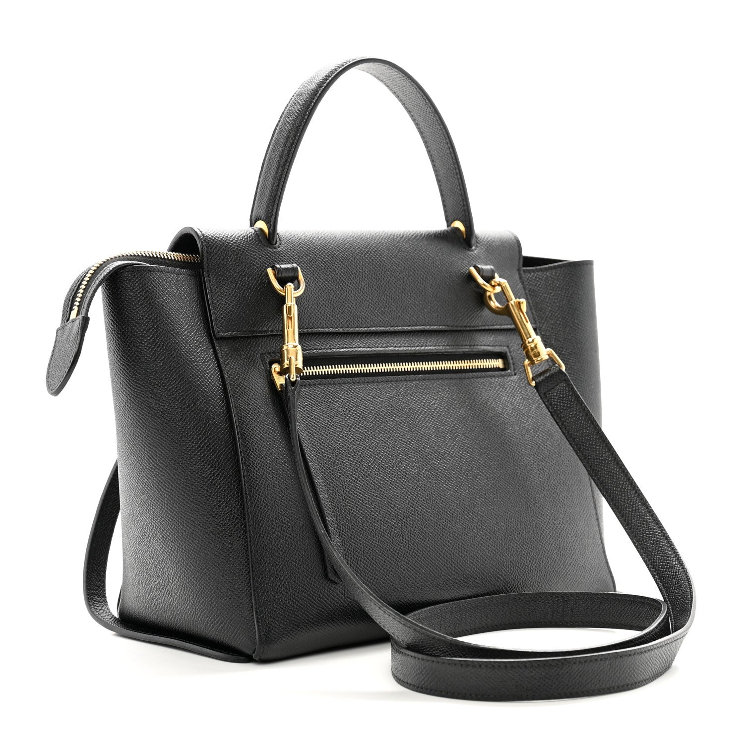Celine Grained Calfskin Micro Belt Bag Black 3 of 10