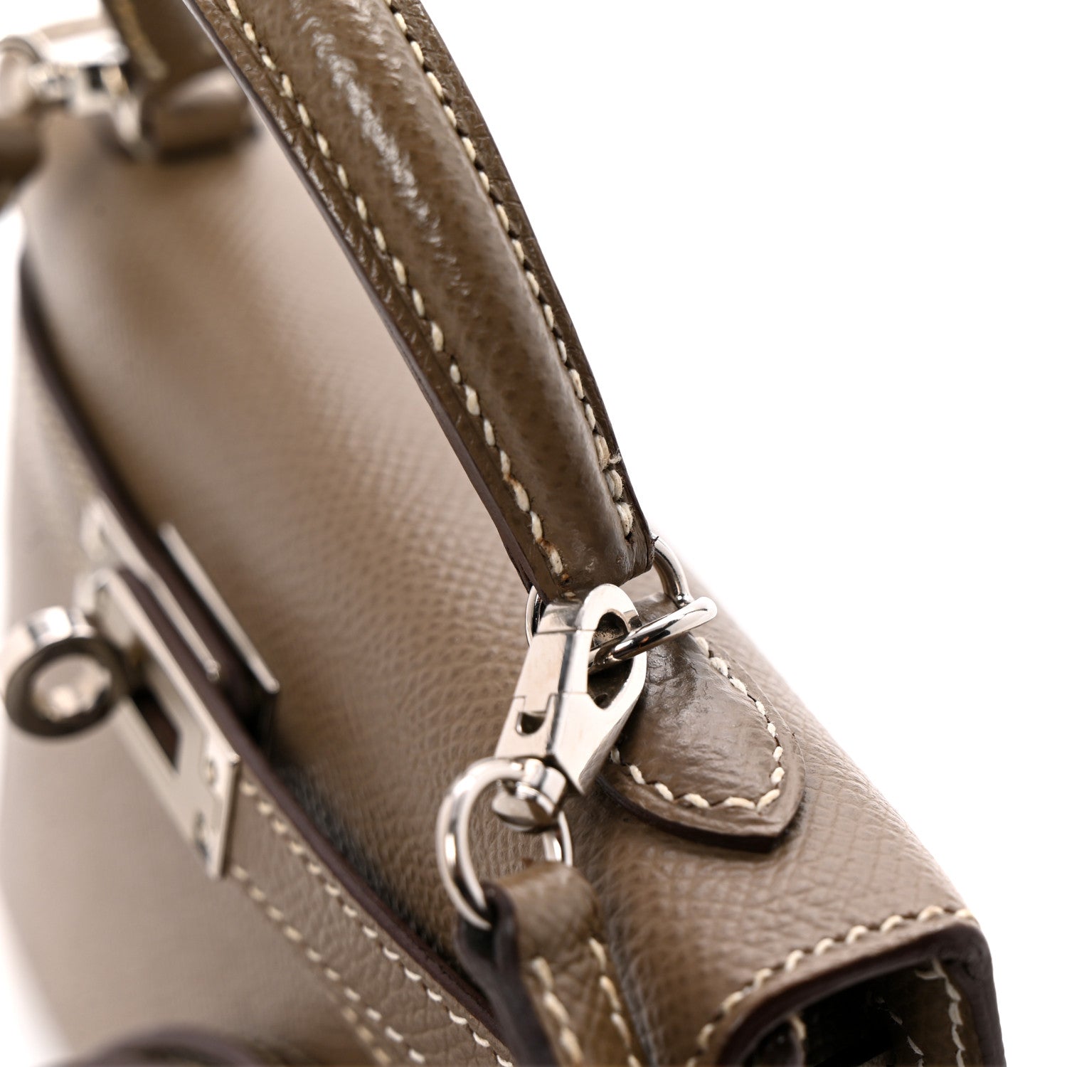 Hermes Epsom Mini Kelly Sellier 20 Etoupe 24 of 25