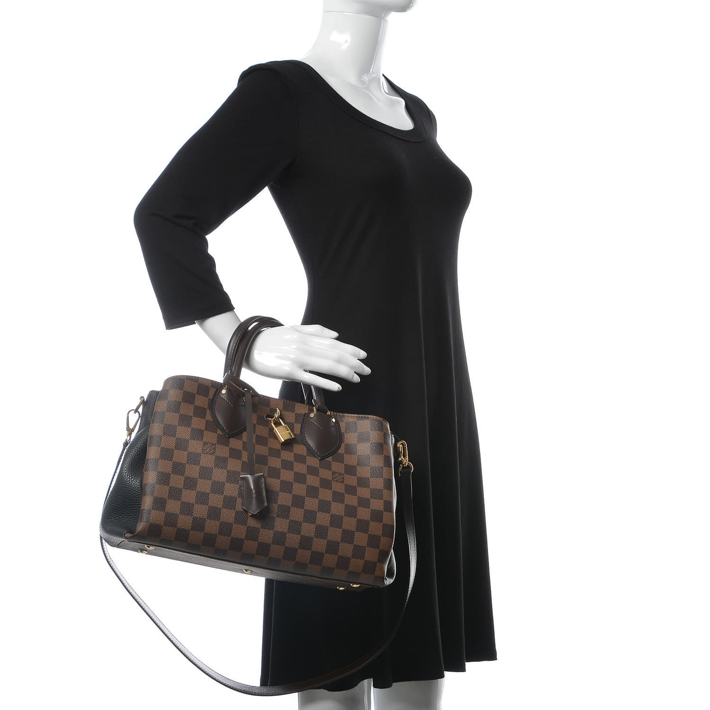 Cuir Taurillon Damier Ebene Normandy Black