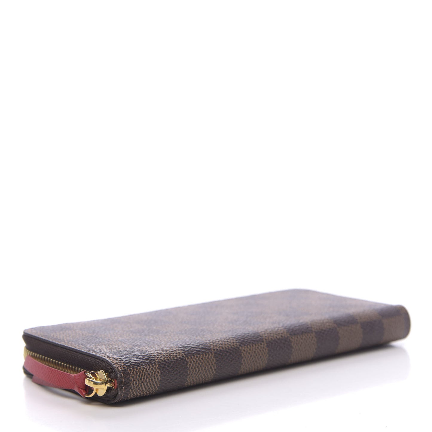 Damier Ebene Clemence Wallet Cherry