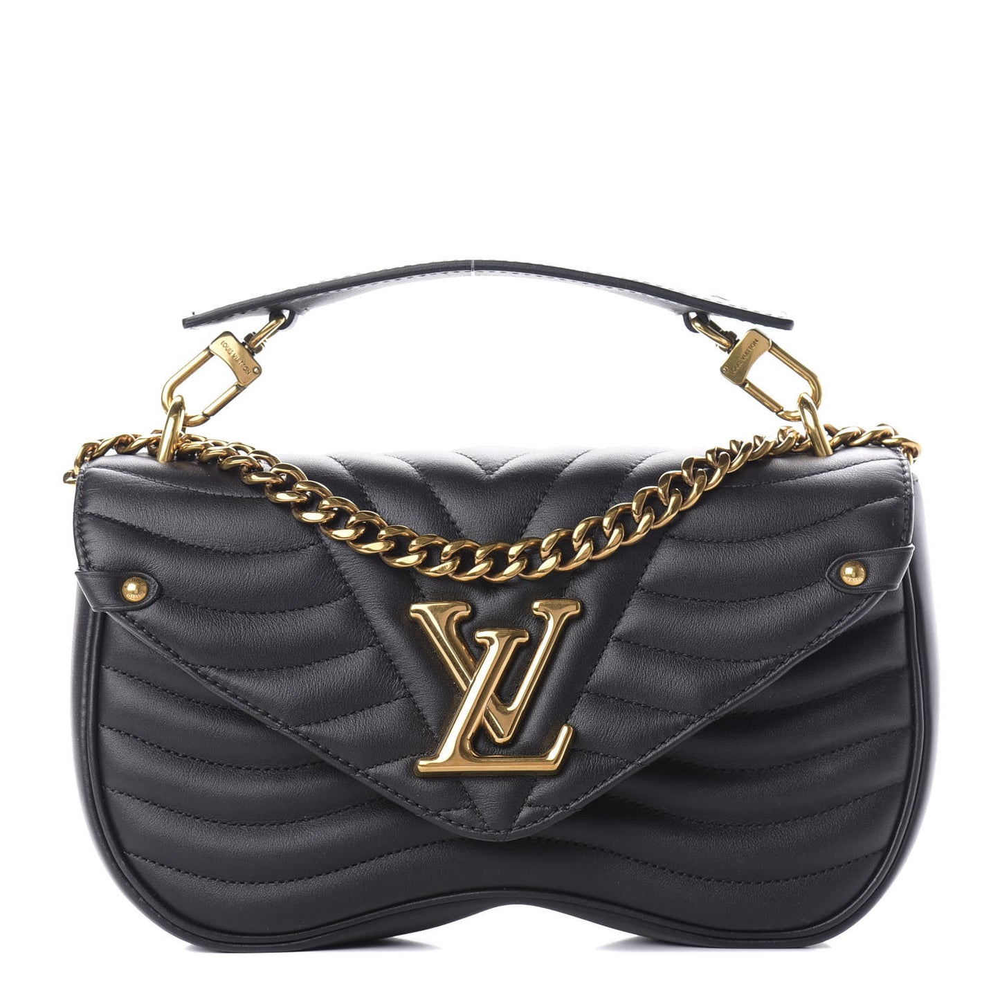 Calfskin New Wave Chain MM Black