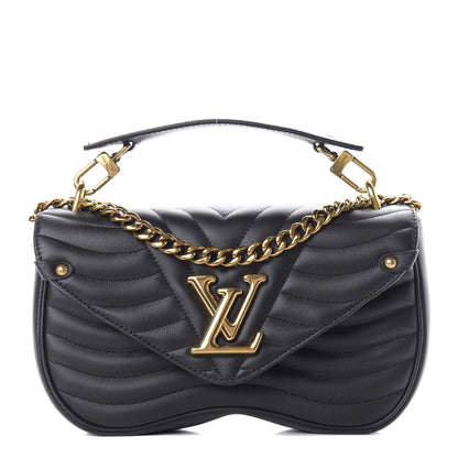 Louis Vuitton Calfskin New Wave Chain MM Black 1 of 9
