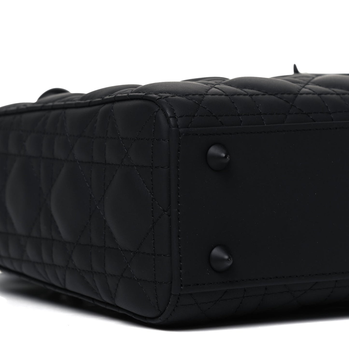 Ultra Matte Calfskin Cannage Small My ABCDior Lady Dior Black