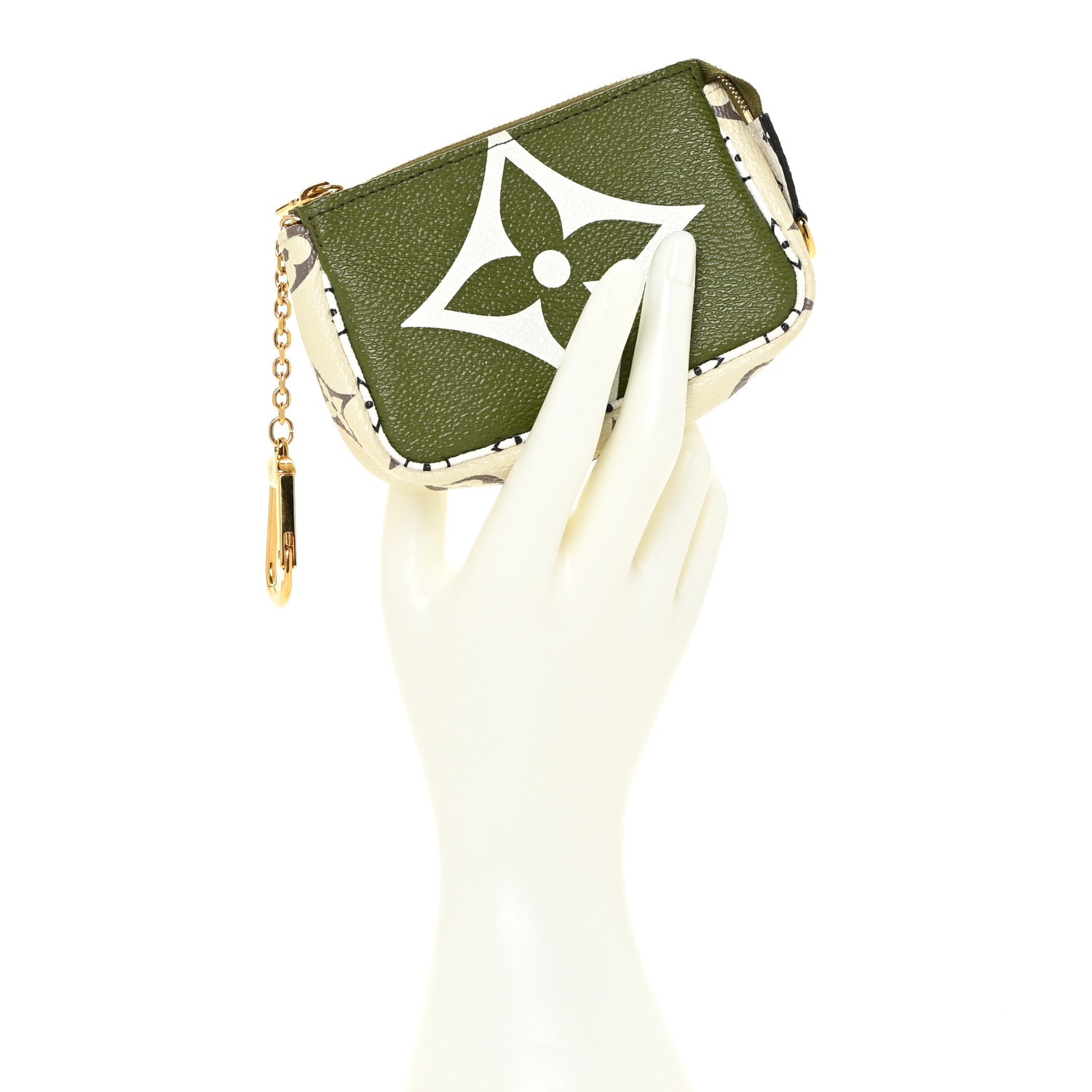 Louis Vuitton Monogram Giant Micro Pochette Accessories Kaki White 2 of 9