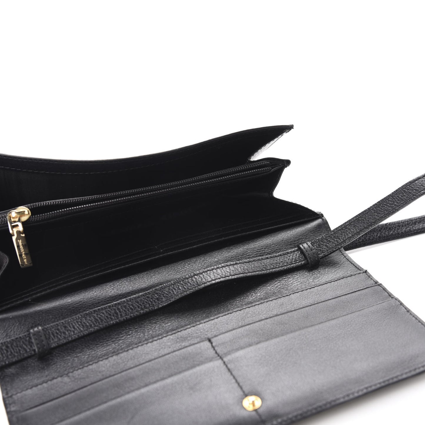 Jacquard Medusa Crossbody Wallet Black