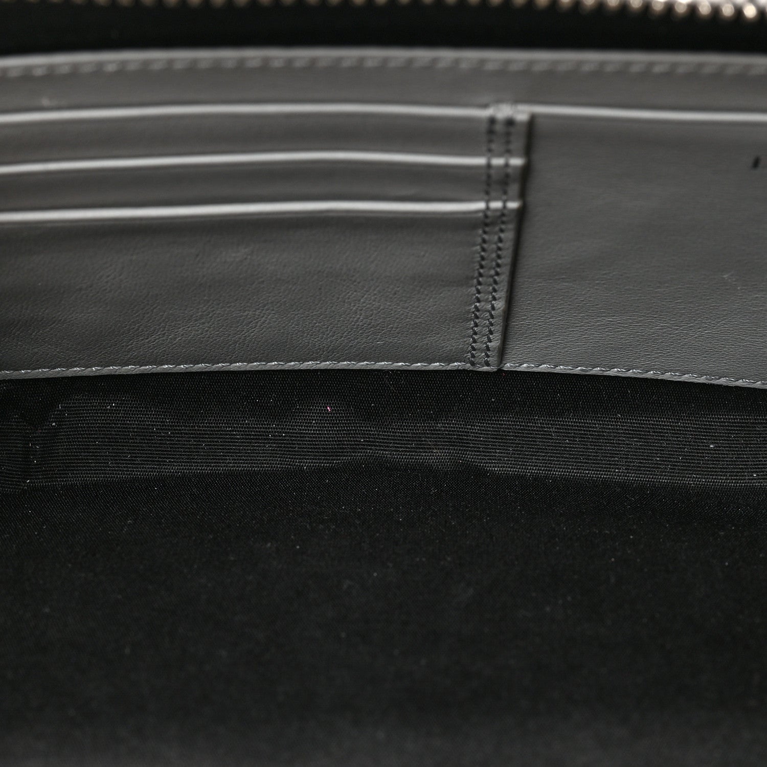 Christian Dior Calfskin Double Zip Crossbody Blue Grey 5 of 8