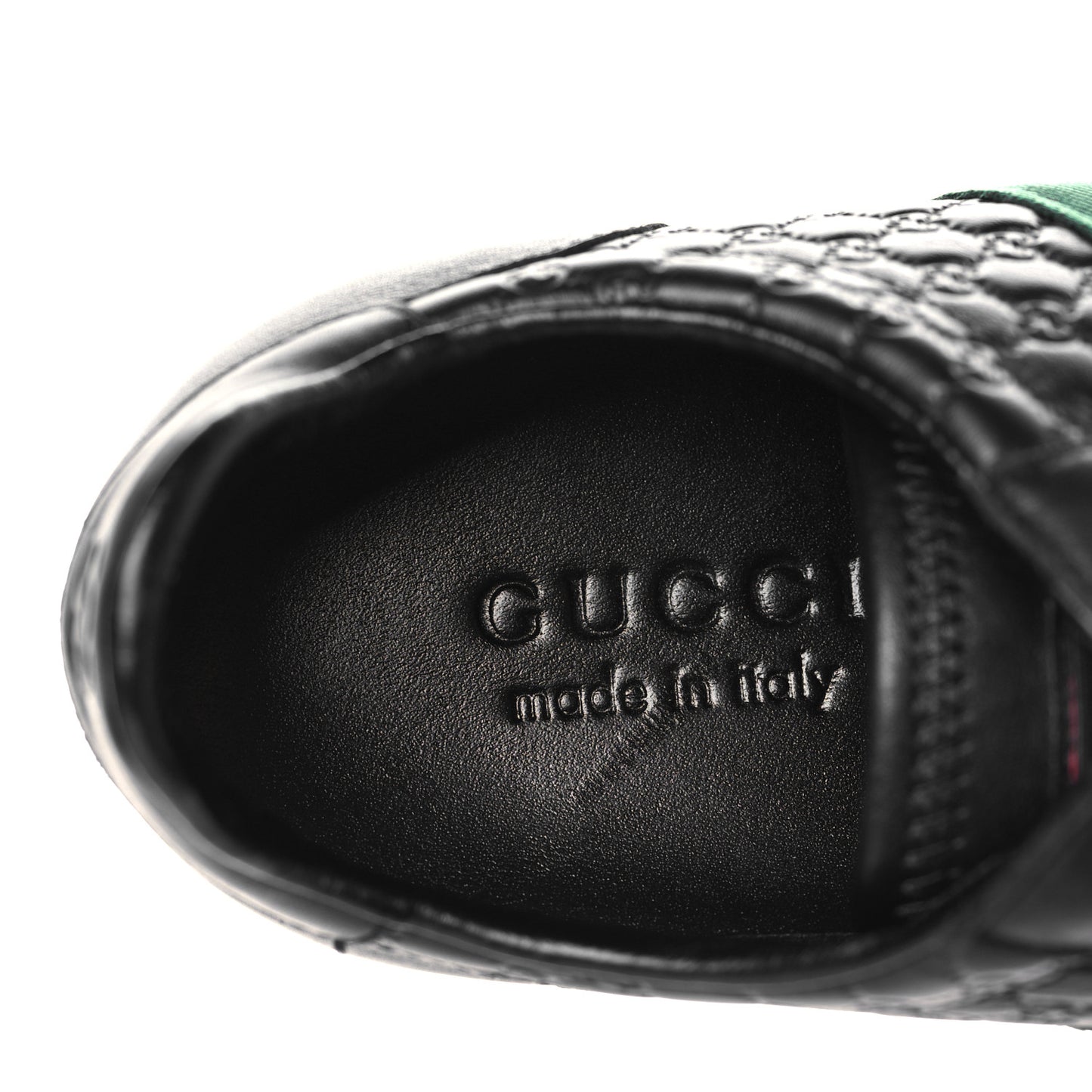 Microguccissima Mens Web Sneakers 8.5 Black