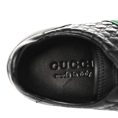 Gucci Microguccissima Mens Web Sneakers 8.5 Black 7 of 8