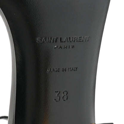 Saint Laurent Patent Calfskin Opyum 85 Sandals 38 Black 6 of 9
