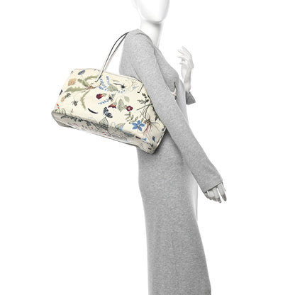 Gucci Canvas Flora Knight Medium Zippered Tote White 2 of 11