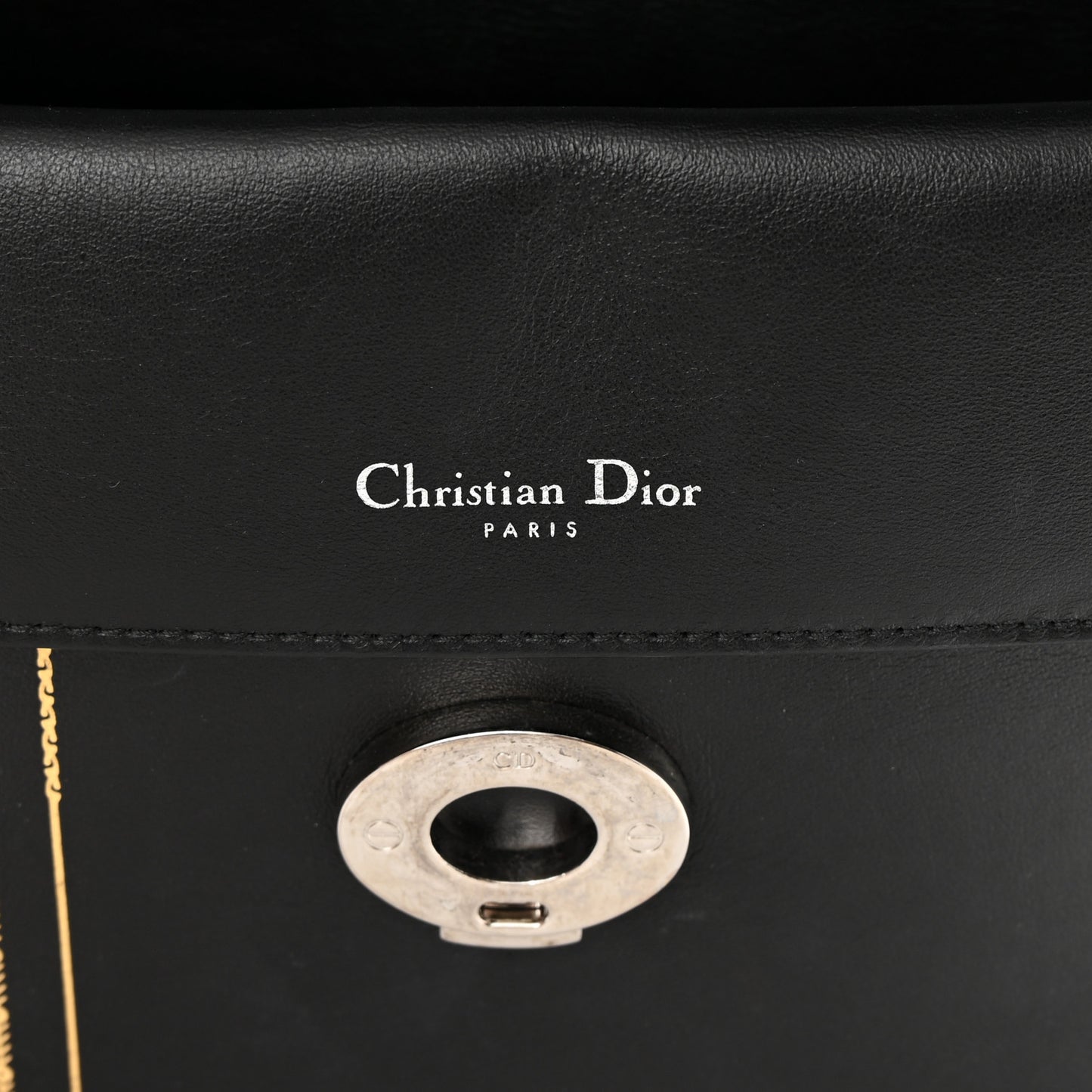 Smooth Calfskin Small Tri-Color Be Dior Flap Black Red White