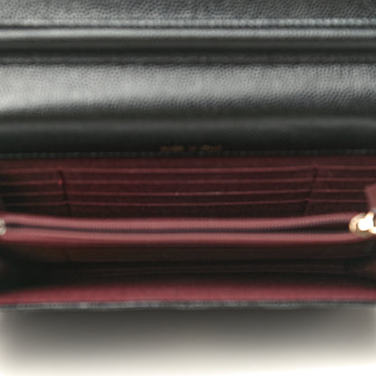 Chanel Caviar Quilted Square Wallet On Chain WOC Black 5 of 12