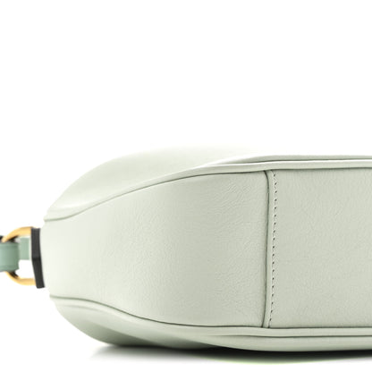 Gucci Softy Wonka Textured Dollar Calfskin Small Diana Shoulder Bag Pale Green 9 of 10