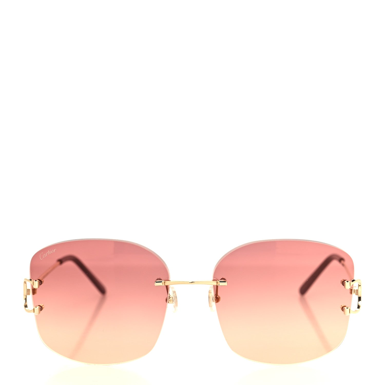 Cartier Metal C Decor CT0037RS Sunglasses Gold 2 of 8