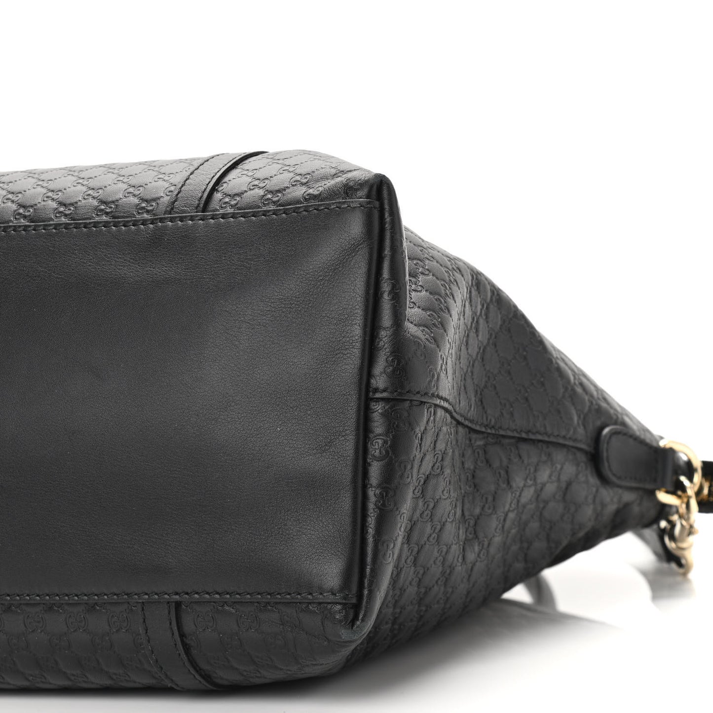 Soft Microguccissima Dome Satchel Black