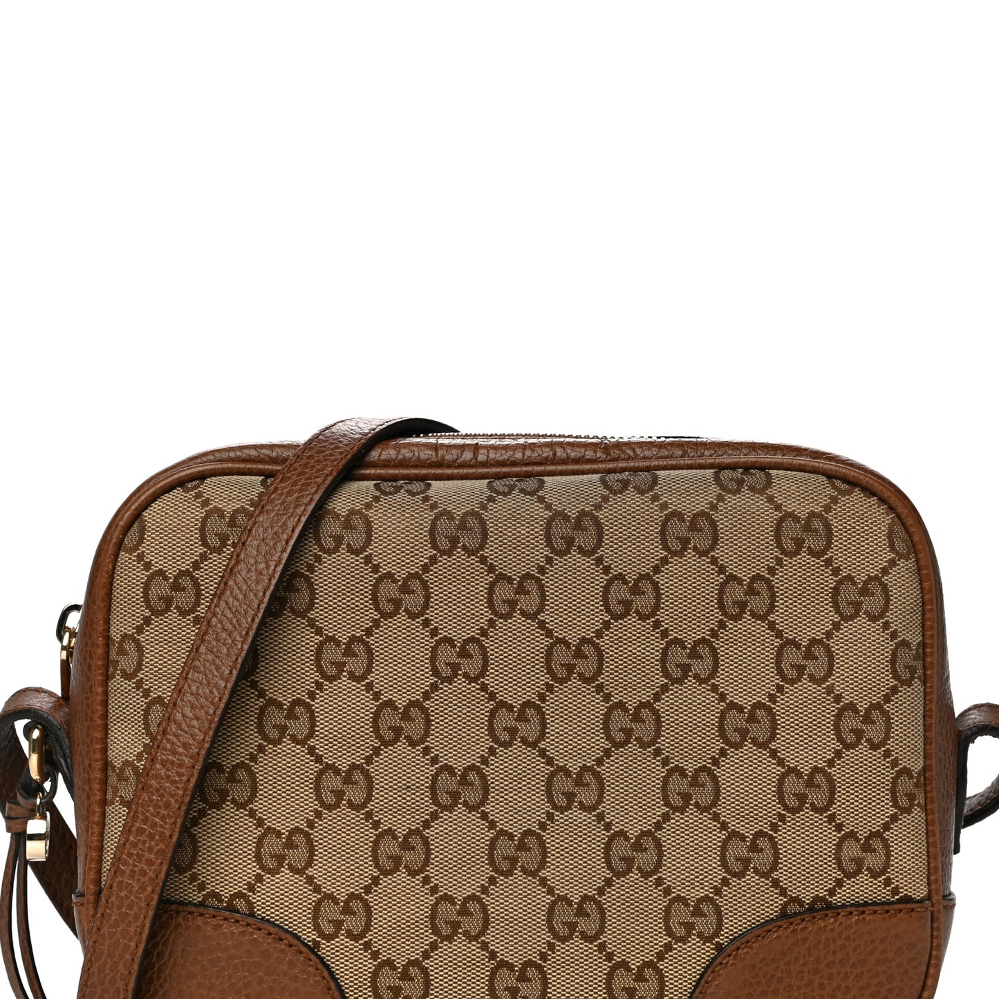 Monogram Mini Bree Messenger Bag Beige Tabacco