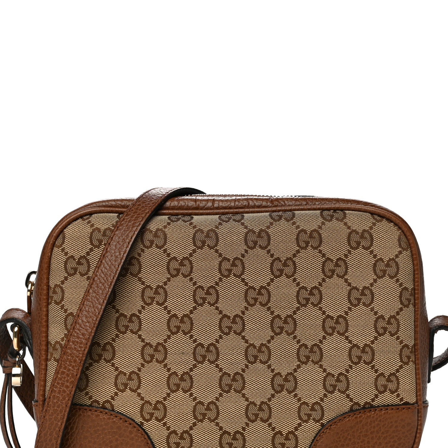 Gucci Monogram Mini Bree Messenger Bag Beige Tabacco 9 of 13
