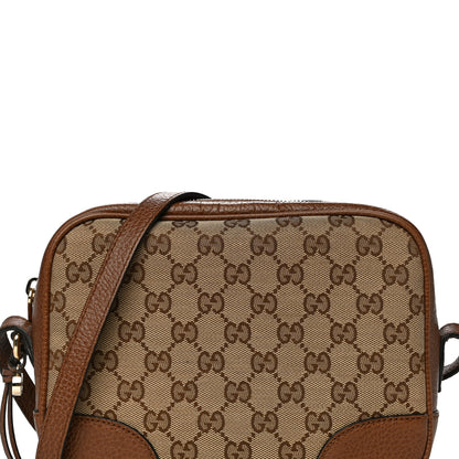 Gucci Monogram Mini Bree Messenger Bag Beige Tabacco 9 of 13
