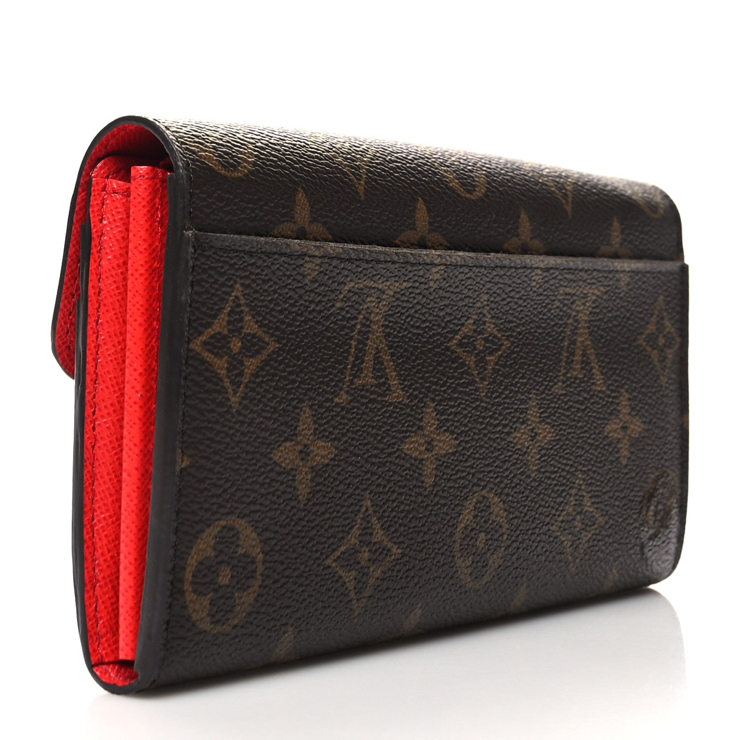 Louis Vuitton Monogram Sarah Wallet NM Coquelicot 3 of 10