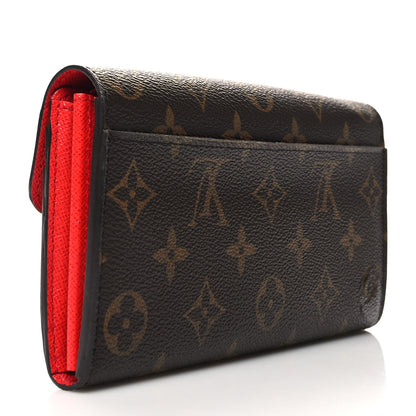 Louis Vuitton Monogram Sarah Wallet NM Coquelicot 3 of 10