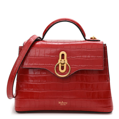 Mulberry Shiny Croc Calfskin Embossed Small Seaton 1 of 9