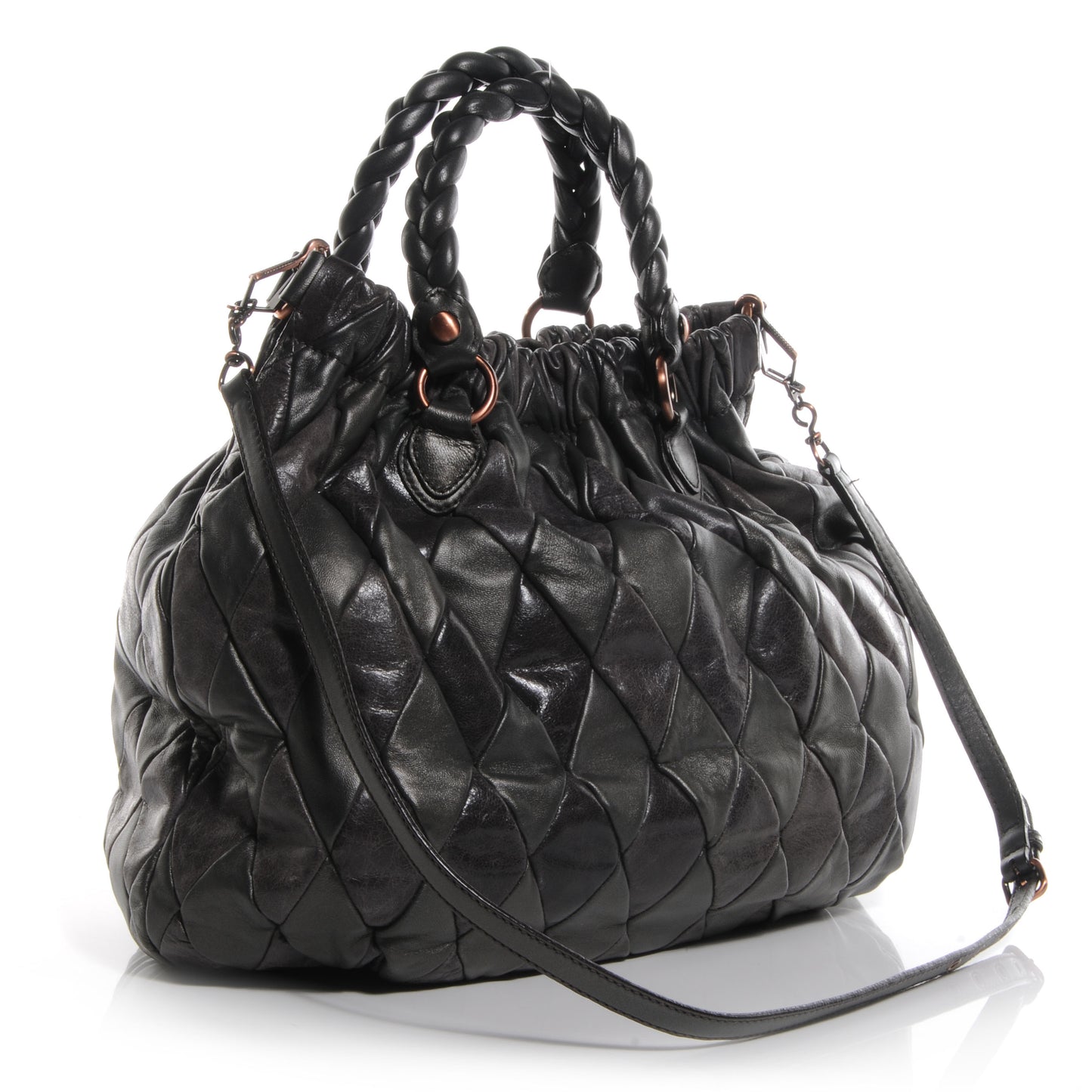 Leather Patch Harlequin Piombo