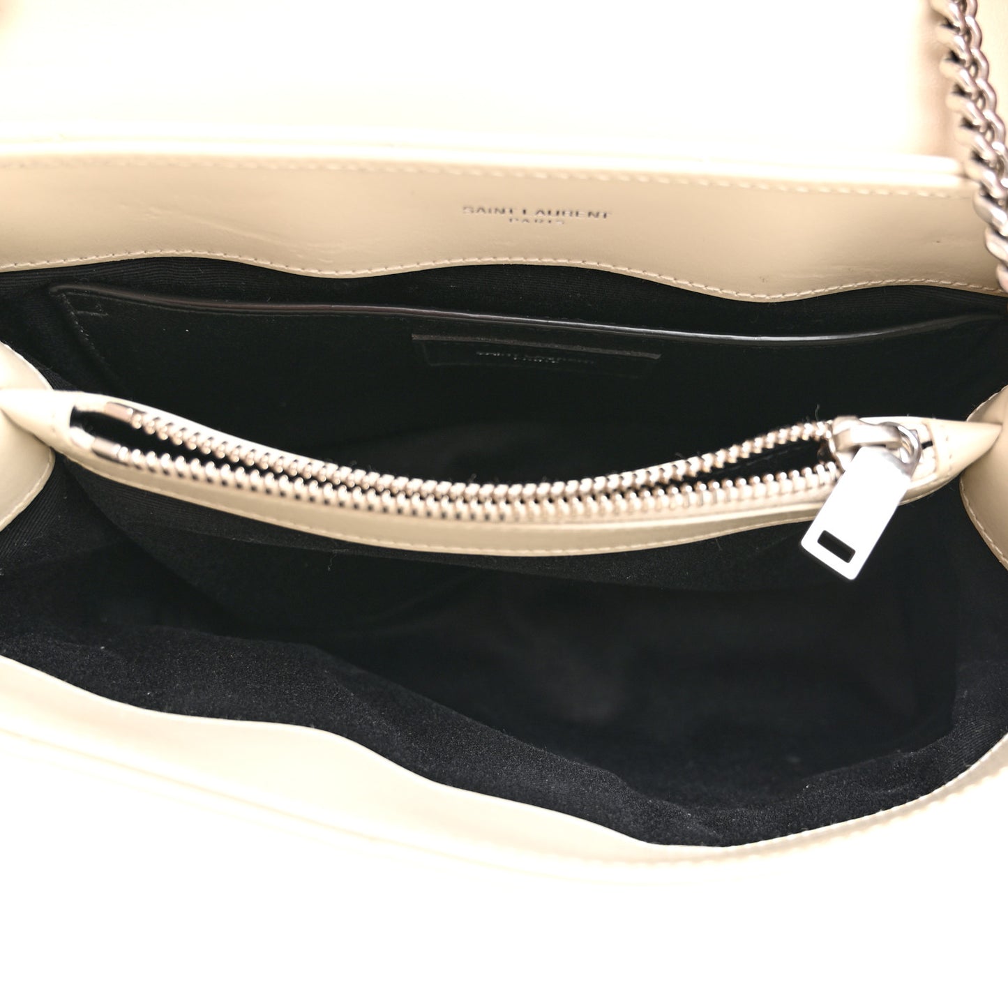 Calfskin Y Quilted Monogram Small Loulou Chain Satchel Crema Soft