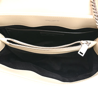 Saint Laurent Calfskin Y Quilted Monogram Small Loulou Chain Satchel Crema Soft 5 of 15