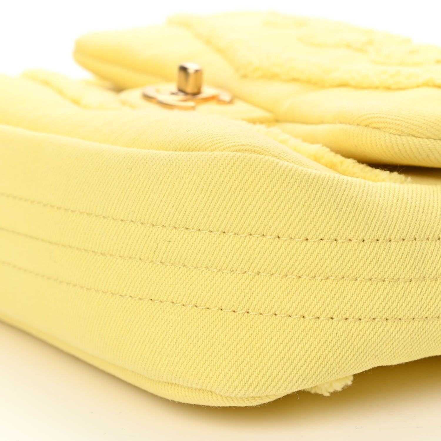 Chanel Denim Coco Flap Yellow 10 of 11