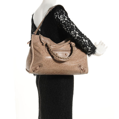 Balenciaga Agneau Giant 12 Rose Gold Hardware City Gris Poivre 2 of 11