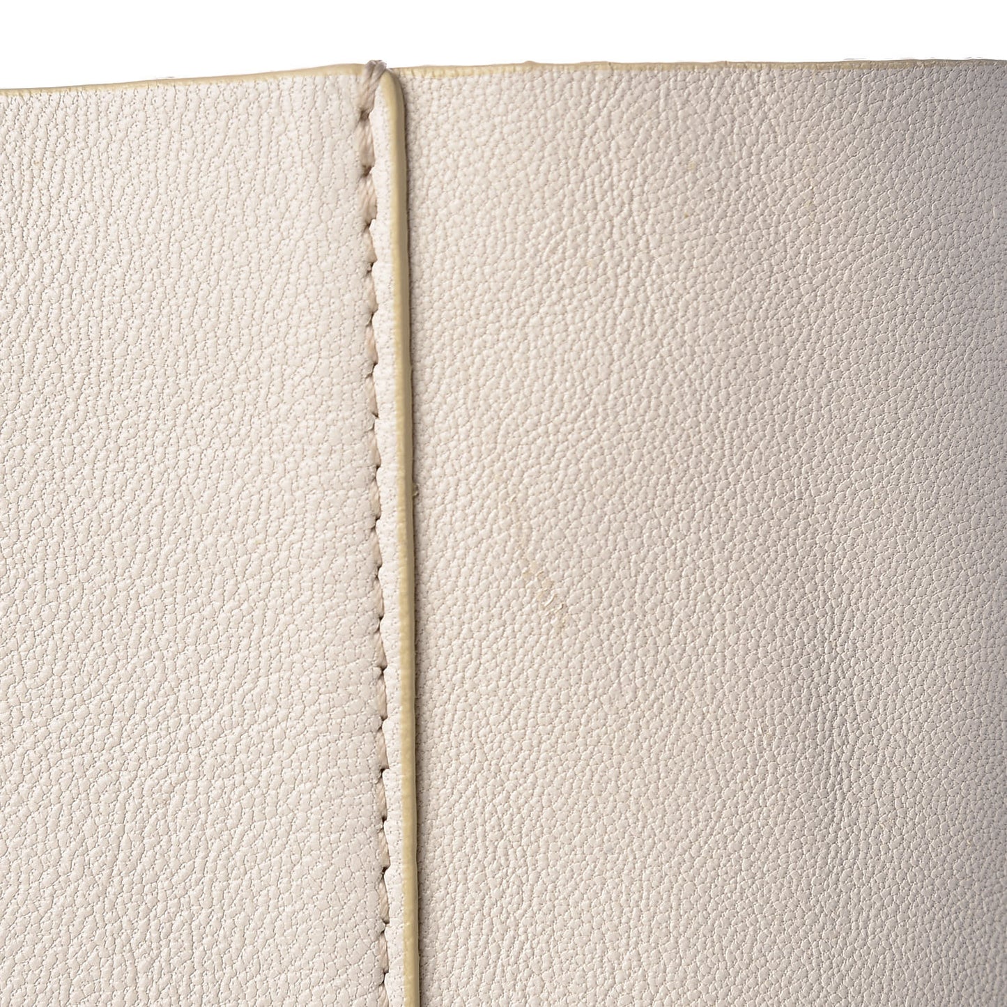 Lambskin Vertical Bi-Cabas White Sun Yellow