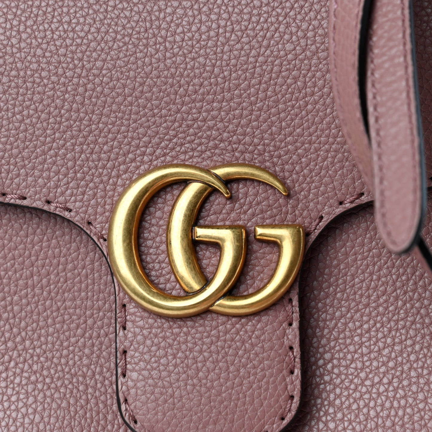 Calfskin Mini GG Marmont Top Handle Bag Rosy Phard