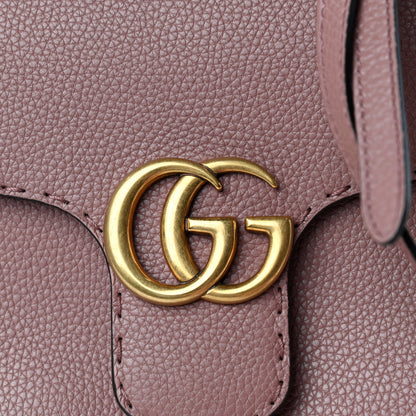Gucci Calfskin Mini GG Marmont Top Handle Bag Rosy Phard 10 of 10