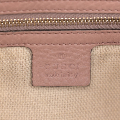 Gucci Pebbled Calfskin Medium Soho Chain Shoulder Bag Antique Rose 6 of 15