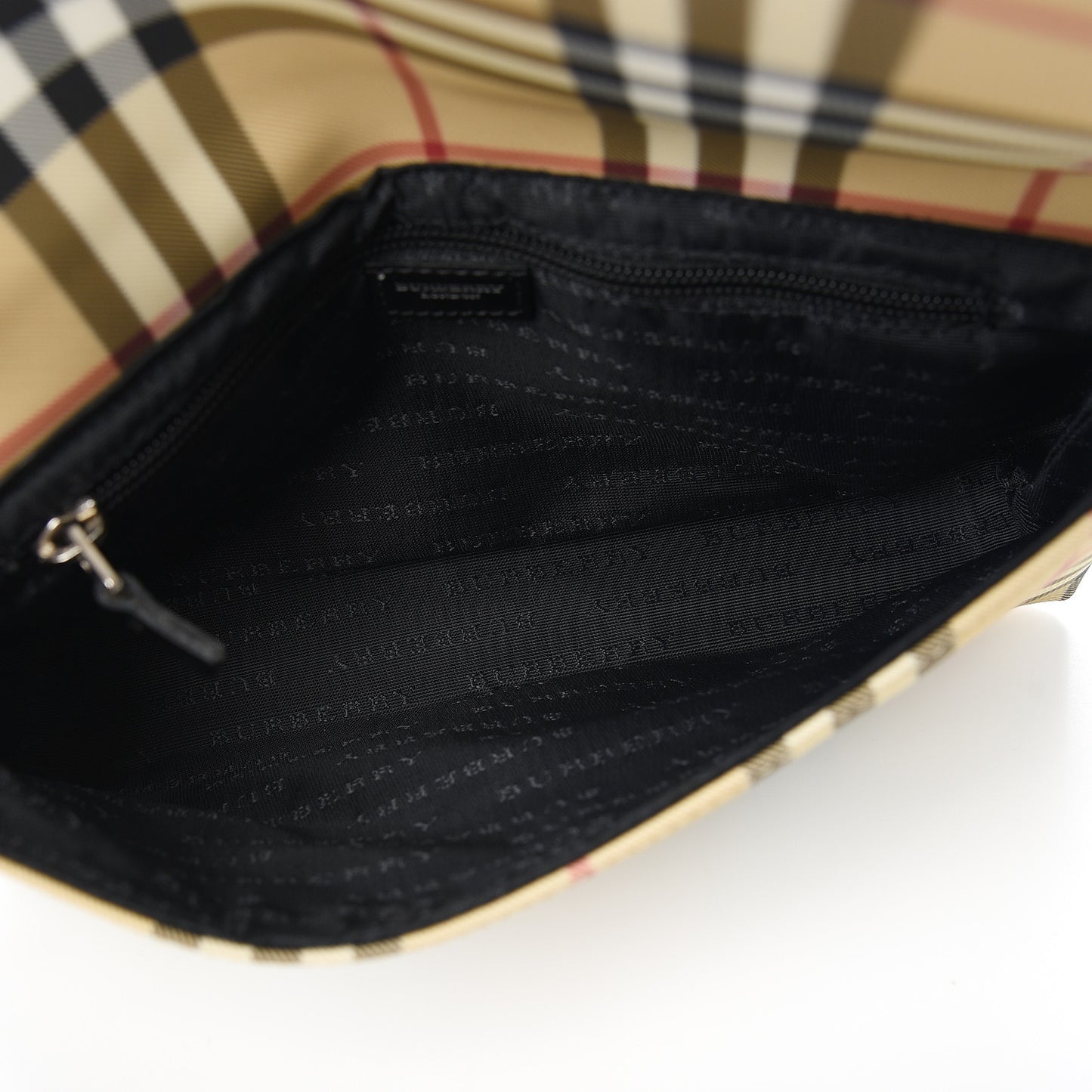 House Check Shoulder Bag Black