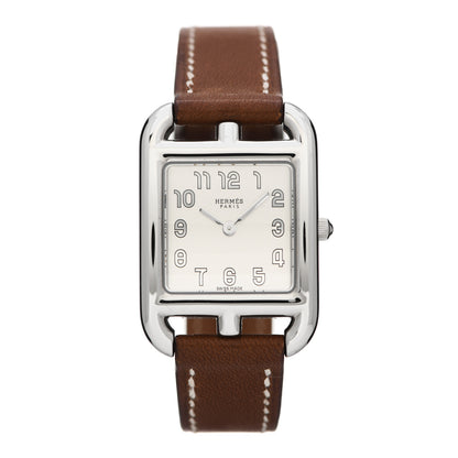 Hermes Stainless Steel Barenia 23mm Cape Cod Quartz Watch Fauve 1 of 5