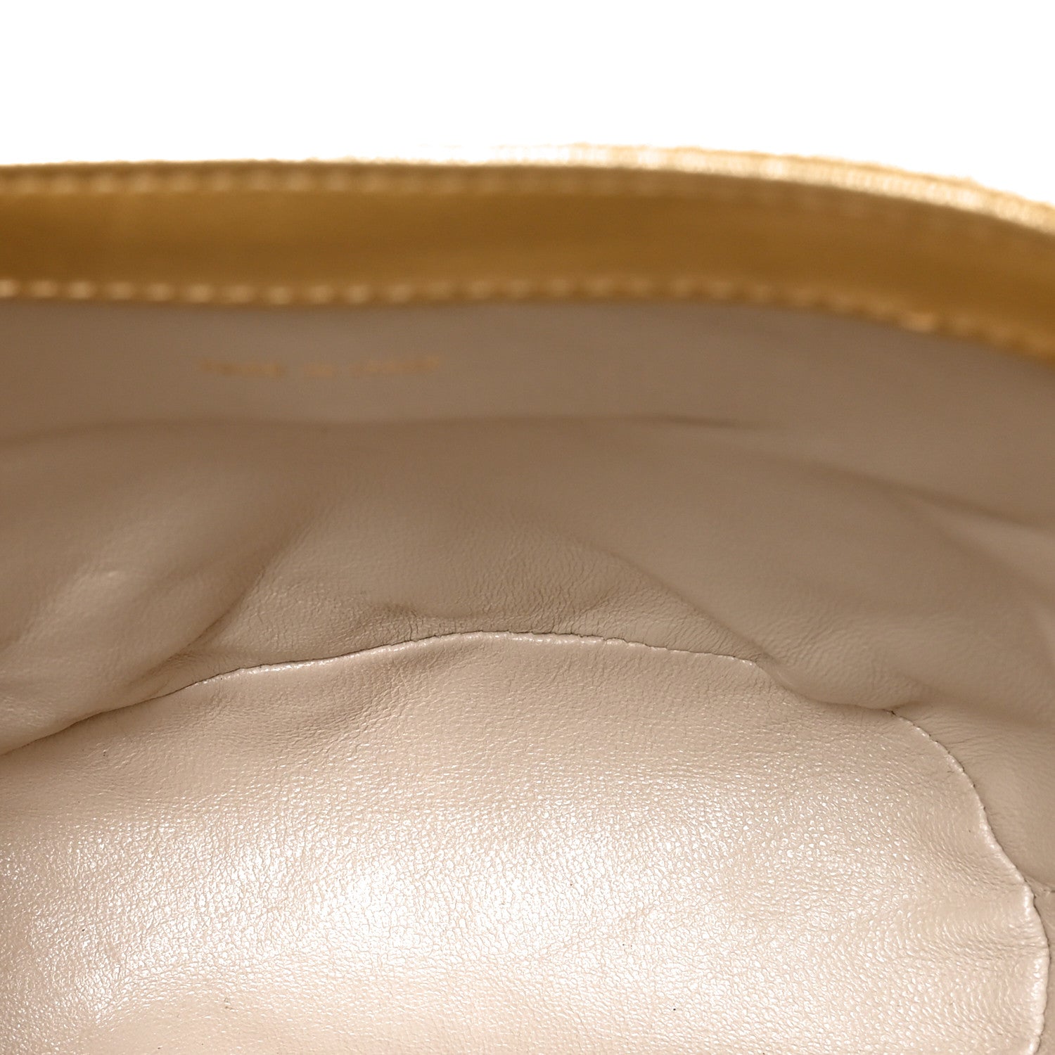 Chanel Metallic Lambskin Quilted Tassel Shoulder Bag Gold 4 of 9