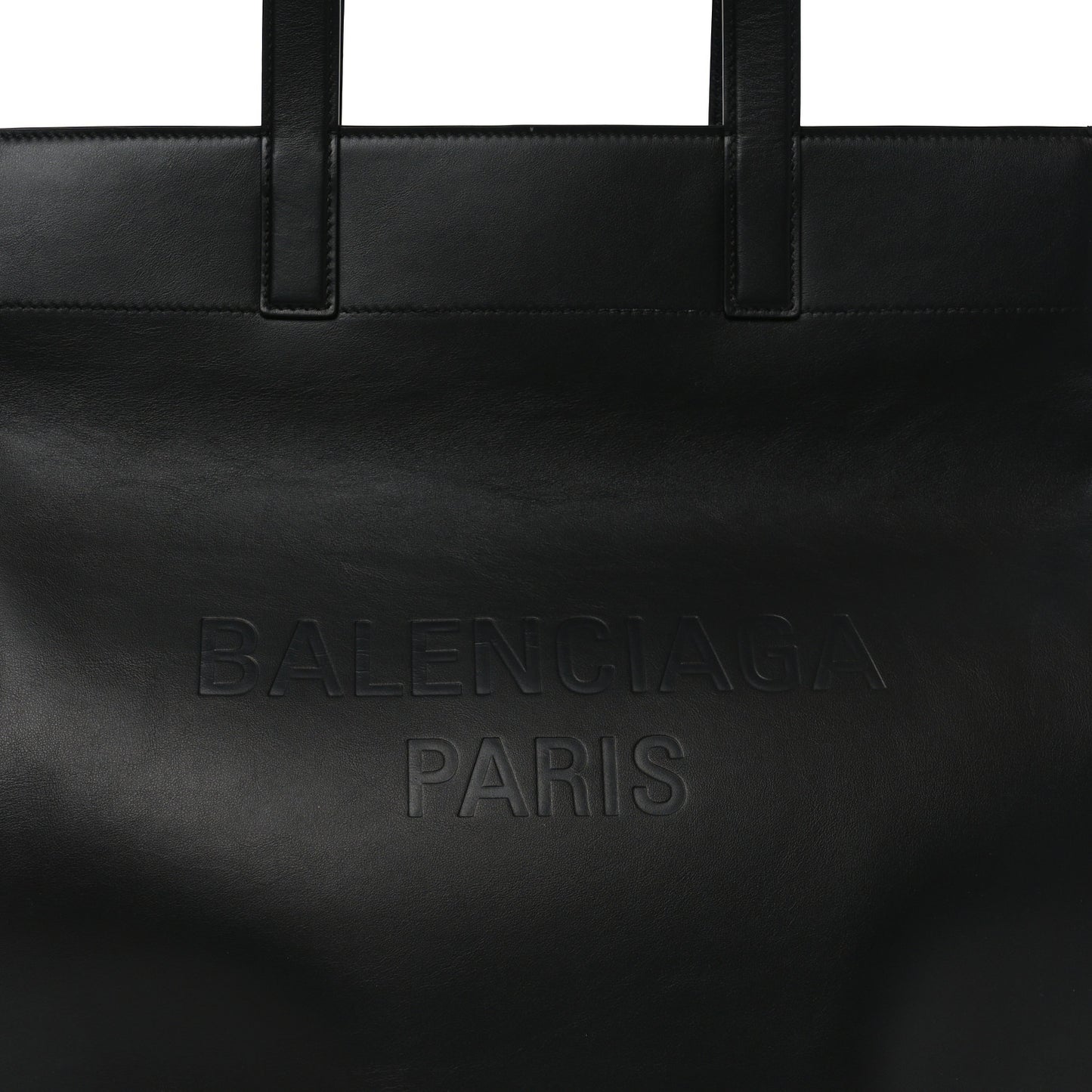 Soft Smooth Calfskin North South Duty Free Tote Black
