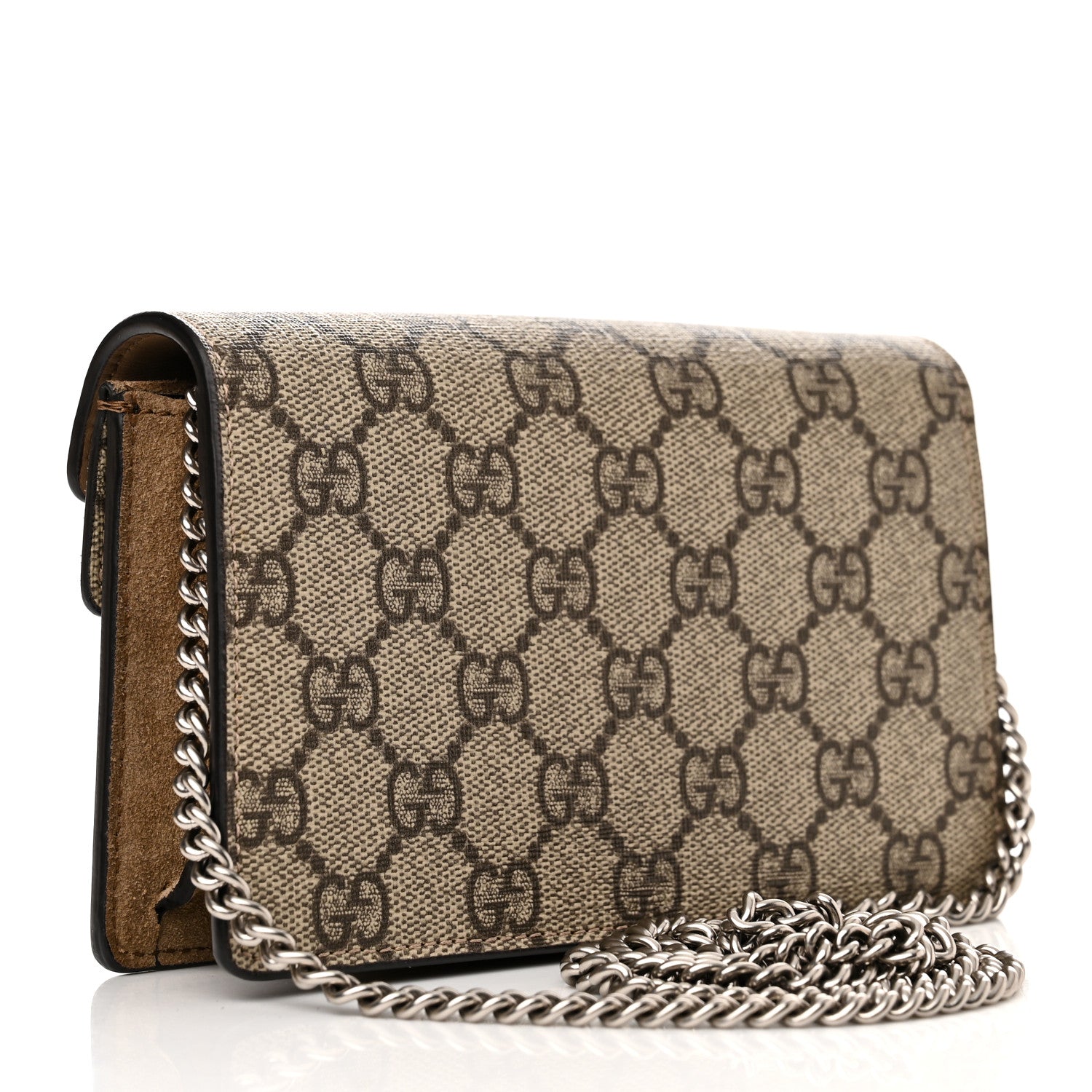 Gucci GG Supreme Monogram Super Mini Dionysus Shoulder Bag Taupe 3 of 13
