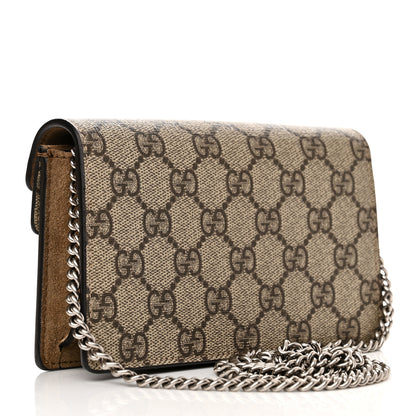 Gucci GG Supreme Monogram Super Mini Dionysus Shoulder Bag Taupe 3 of 13