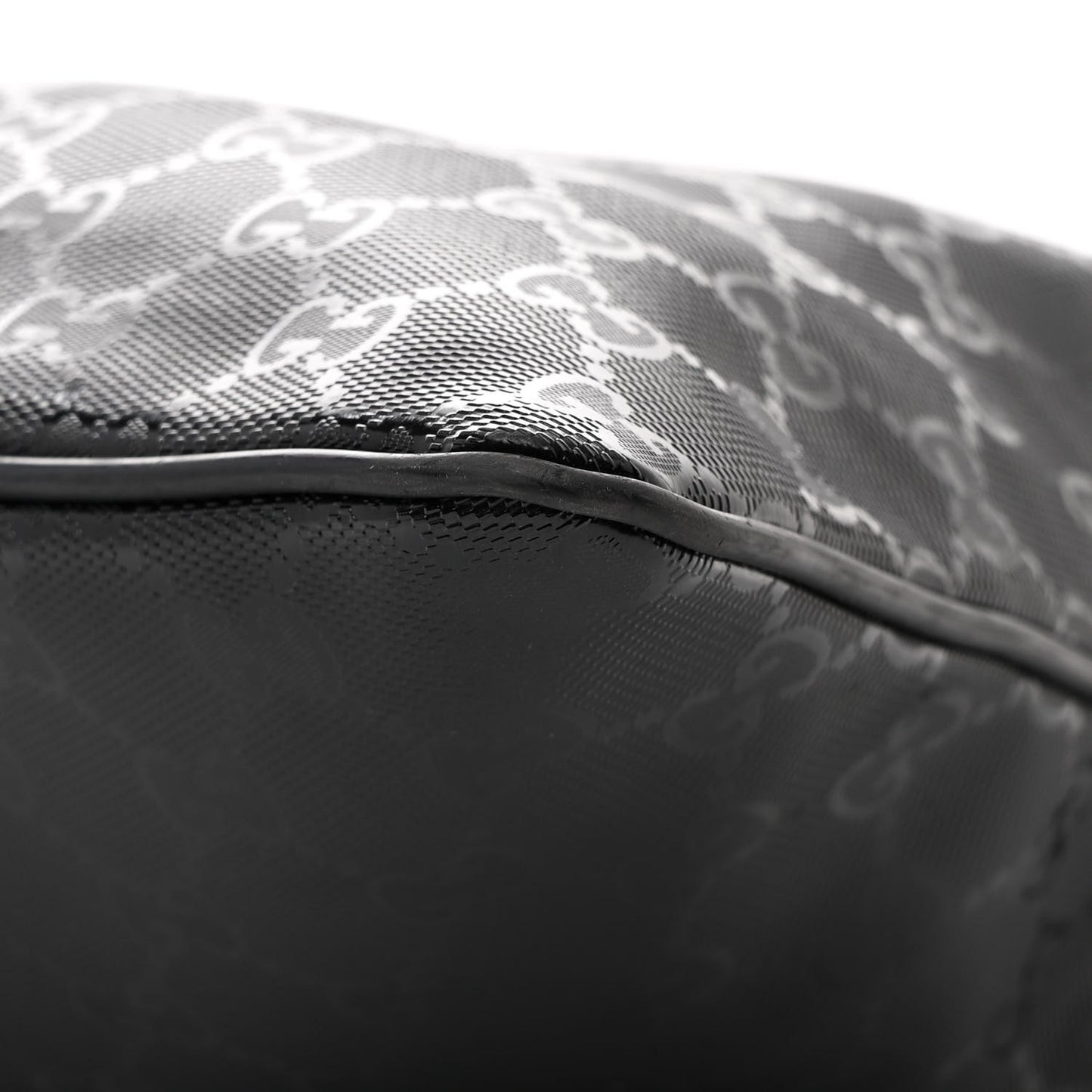 Imprime Monogram Medium Flat Messenger Bag Black